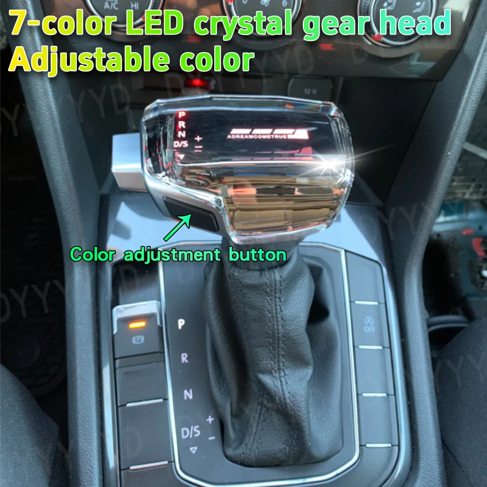 

LED Crystal Car Gear Shift Knob Automatic Crystal Gearshift Lever Stick for Seat IBL Altea Toledo Ibiza Leon Auto Interior Part