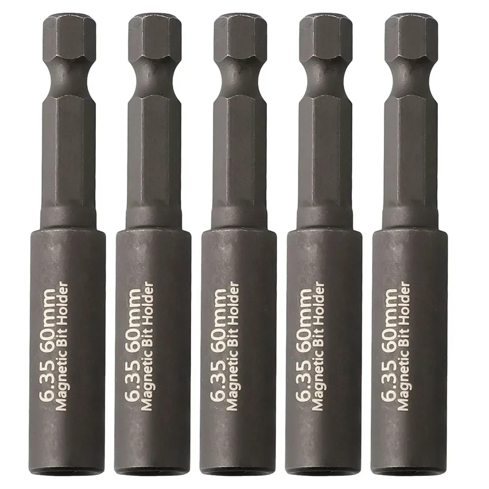 Imagem -06 - Chave de Fenda Magnética Extensão Bit Dicas Titular Polegada Hexágono Haste Conjunto Brocas Adaptador Ferramentas Manuais Acessórios Peças 60 mm
