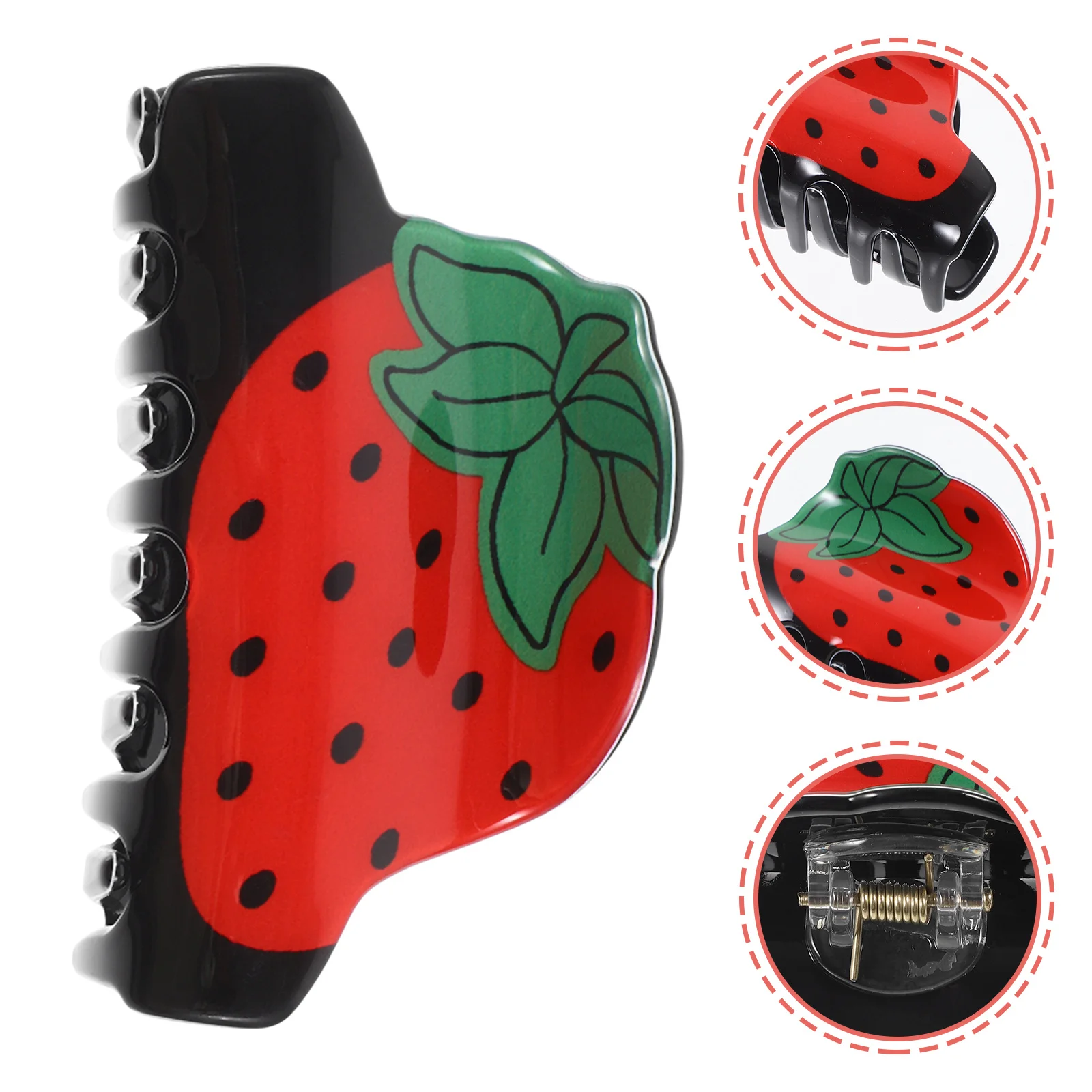 

1Pcs Cute Fruit Hair Claw Clip for Women No Slip Acrylic Ponytail Holder Styling Accessory Hair Clip Claw Clips