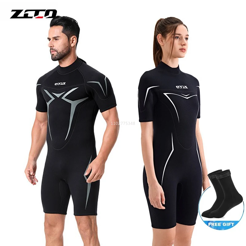 

Мужской и женский гидрокостюм Shorty 3 мм из неопрена с короткими рукавами, гидрокостюмы, костюм для серфинга для подводного плавания, серфинга, плавания, подводного плавания, гидрокостюм
