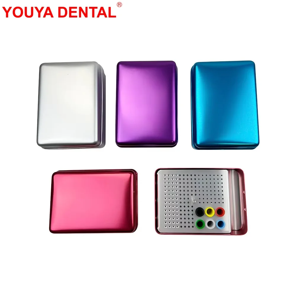 

1pcs 180 Holes Dental Bur Box Aluminium Disinfection Case Burs Drill Block Holder Organizer Container Dentistry Storage Supplies