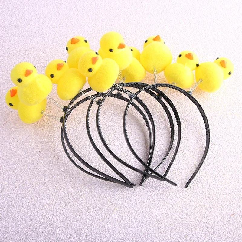 Little Yellow Duck Head Hoop Yellow  Cute Animal Hairbands for Women Hair Accessories Girls Fashion Hairband Girl Headwear