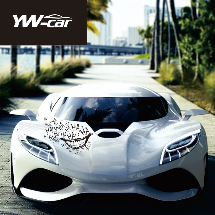 

Modern Joker Laugh HAHA Car Sticker Decal Tumblrs Waterproof Bumper Side Body Auto Vehicle Vinyl Hood Bonnet