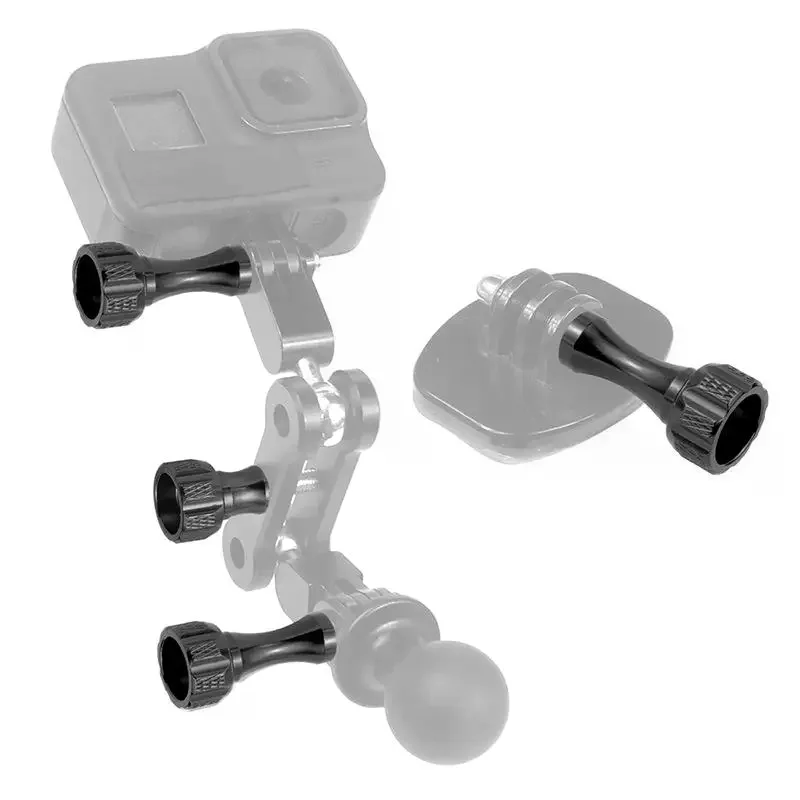 3Pcs Aluminum Thumb Knob Bolt Screw 2 Short + 1 Long For Case Tripod Mount Cam Accessory
