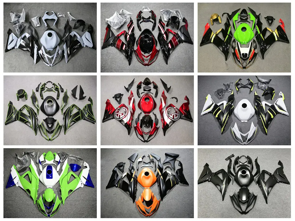 Новый комплект обтекателей из ABS-пластика (4 шт.) для Kawasaki ZX6R 636 2013-2018 годов выпуска, аксессуары для мотоциклов, возможность индивидуальной настройки.