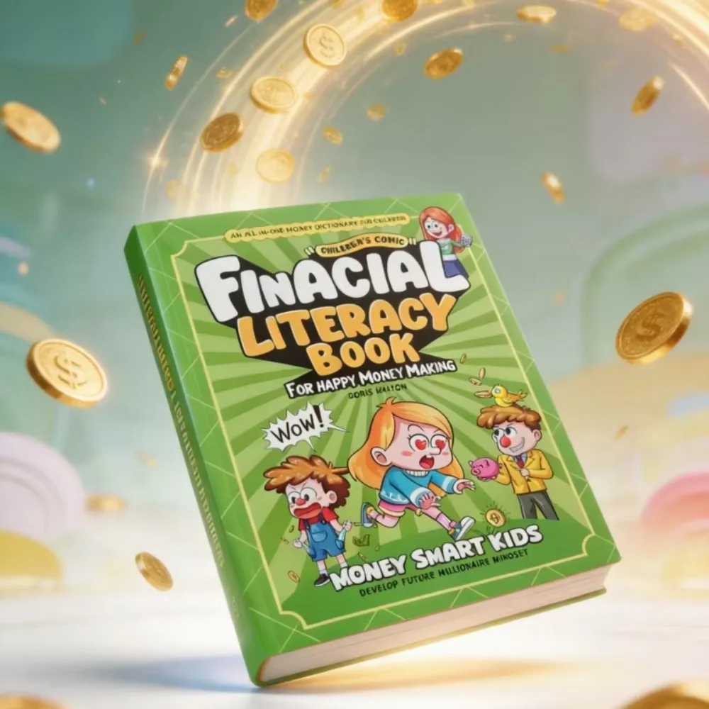 Children Educational Comic Book Set of 2, Financial Literacy + Wonderful Economics, Kids Money & Economics Learning Books
