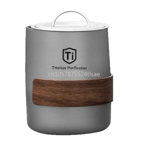 

Титановый очищающий дорожный чайный сервиз, портативный уличный чайный сервиз для кемпинга с фильтром