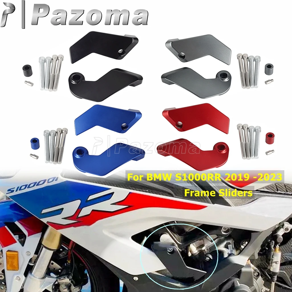 

4Colors Aluminum Motorcycle Frame Crash Pad Engine Sliders For BMW S1000RR S 1000 RR Falling Protection Slider 2019 - 2023 2020