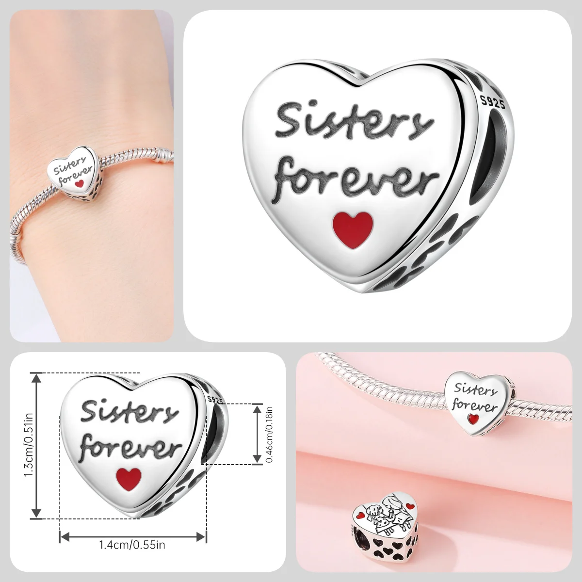 HEIßER 925 Sterling Silber Cartoon Charakter Arzt Krankenschwester Paare Perlen Fit Frauen Armbänder Charms DIY Geburtstag Party Geschenke Schmuck – Detail 10