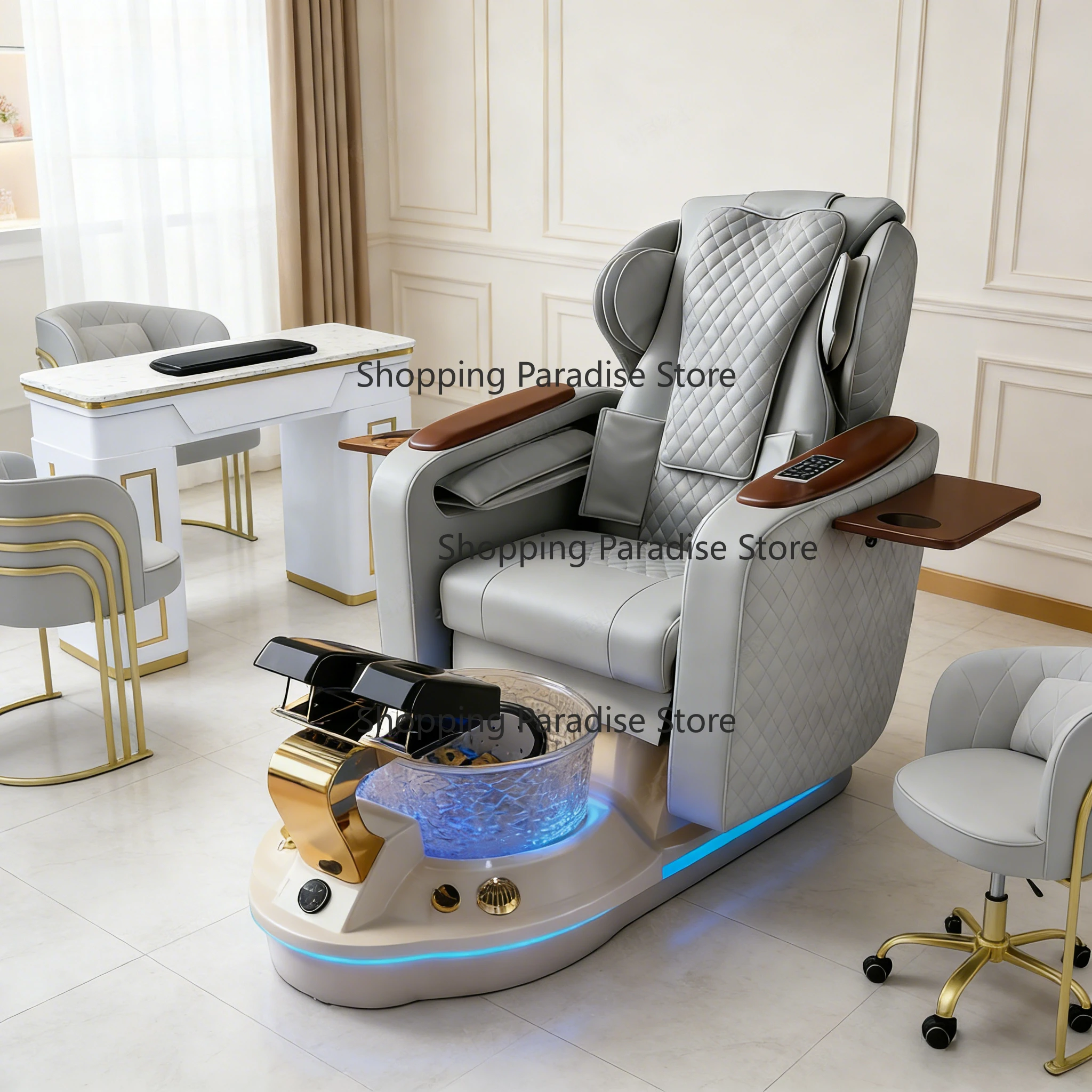 

Professional Bea-uty Salon Furniture Equipment Electric Reclining Spa Foot Massage Chair Pedicure Station Chairs