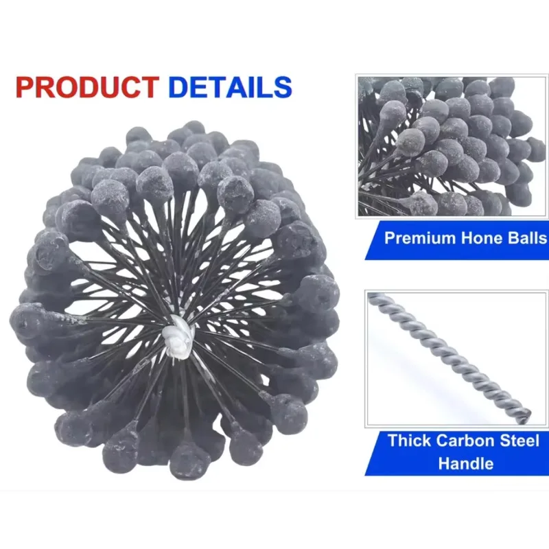 Vehicle Engine Cleaning Polishing Brush Cylinder Honing Tool for Flex Deburring Valve Guides CNC Ball Hone-Car Care Accessory - view 5