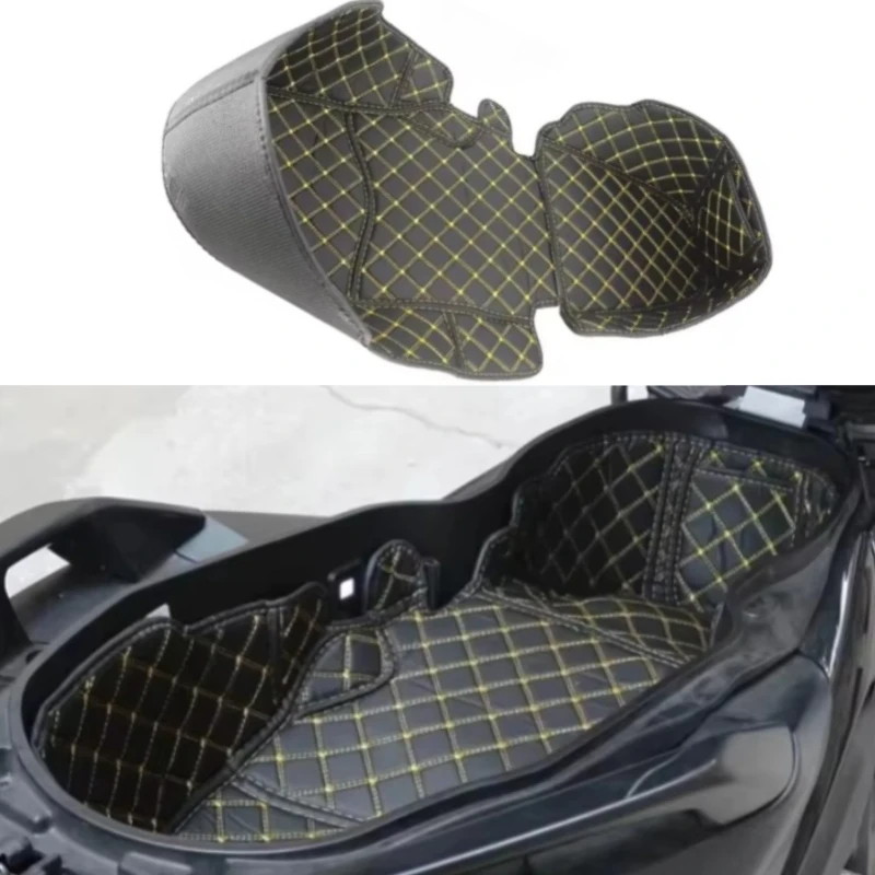 For Yamaha X-MAX 125 300 400 250 2017-2025 Motorcycle Storage box leather Accessories Trunk lining Seat Bucket Protector