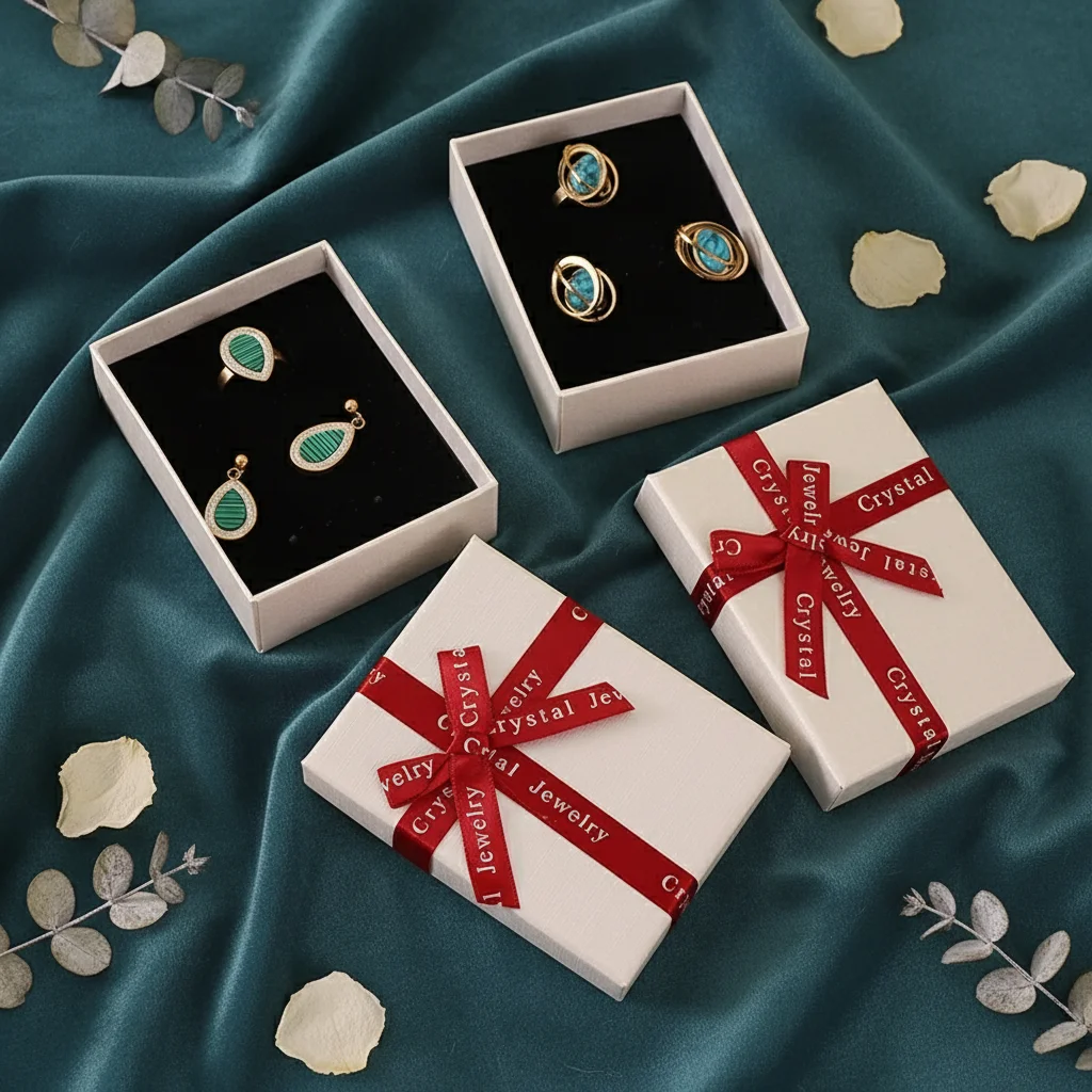 

Набор из 12 штук: подарочные коробки-органайзеры для украшений с бантом, для серег, ожерелий, бумажные коробки для хранения и демонстрации ювелирных изделий