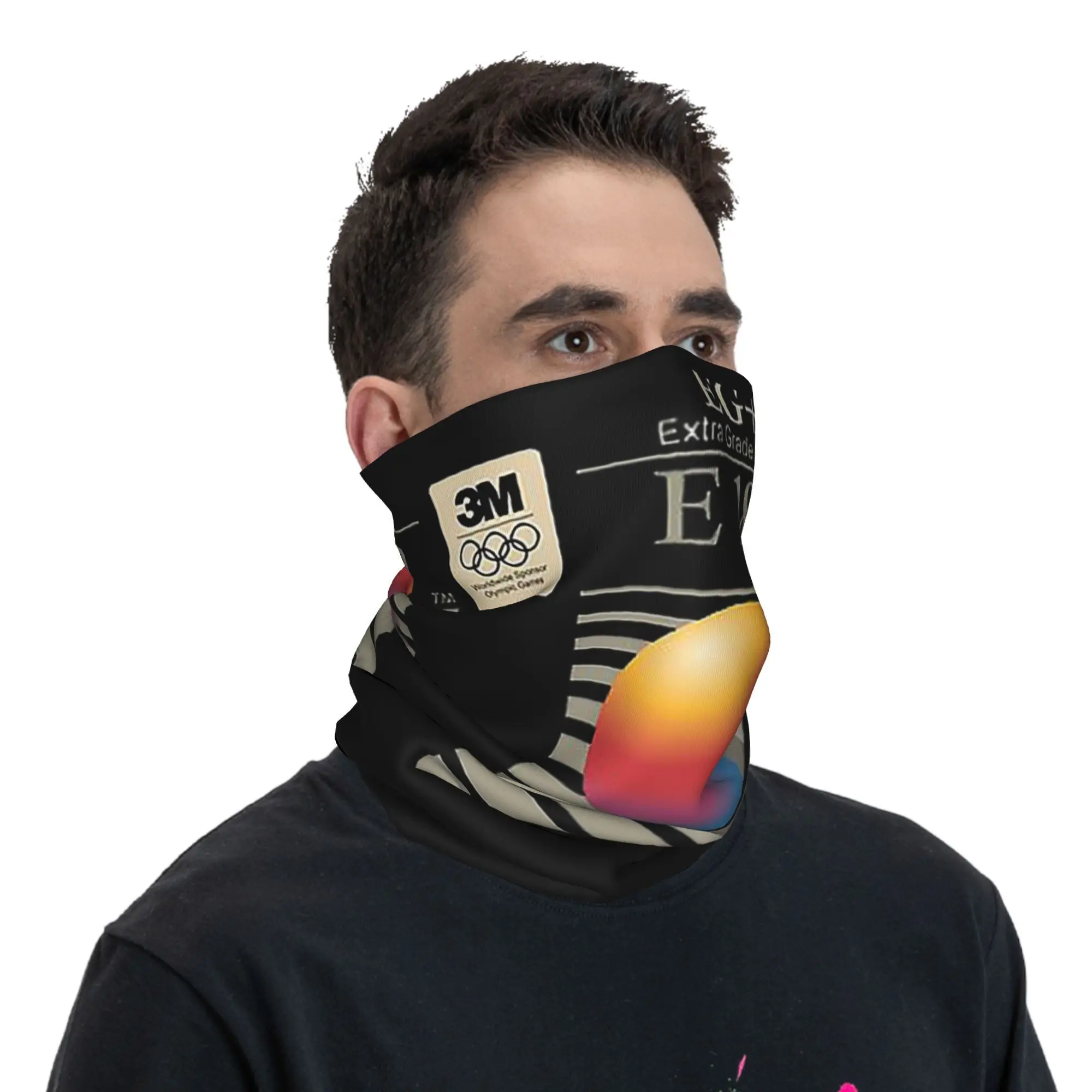 VHS سكوتش E180 باندانا الرقبة الجراب مطبوعة التفاف وشاح متعدد الاستخدام بالاكلافا التنزه الصيد للرجال النساء الكبار تنفس