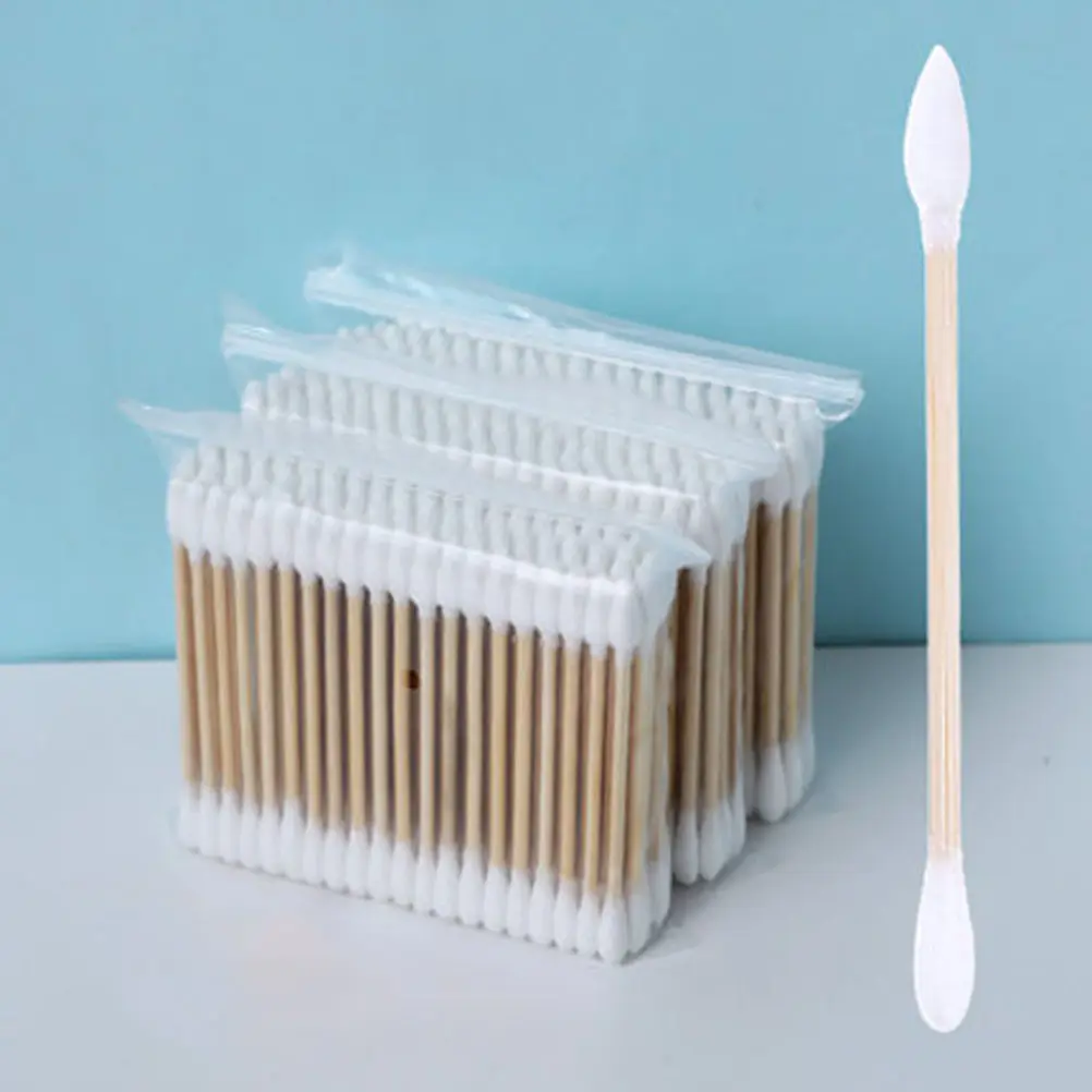 

400 шт. двусторонних ватных палочек, многофункциональные палочки для макияжа, ухода за кожей, очистки ран, работы с ювелирными изделиями и рукоделием