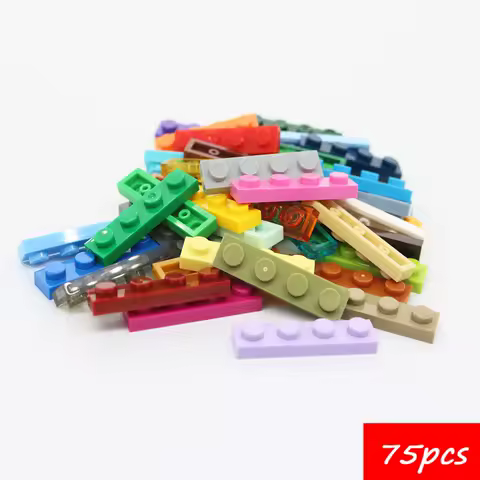 75PCS MOC 3710 Plate 1x4 Building Blocks Kit High-Tech Board Light Panel Bricks Particle Idea Toys Children Birthday Kid Gifts