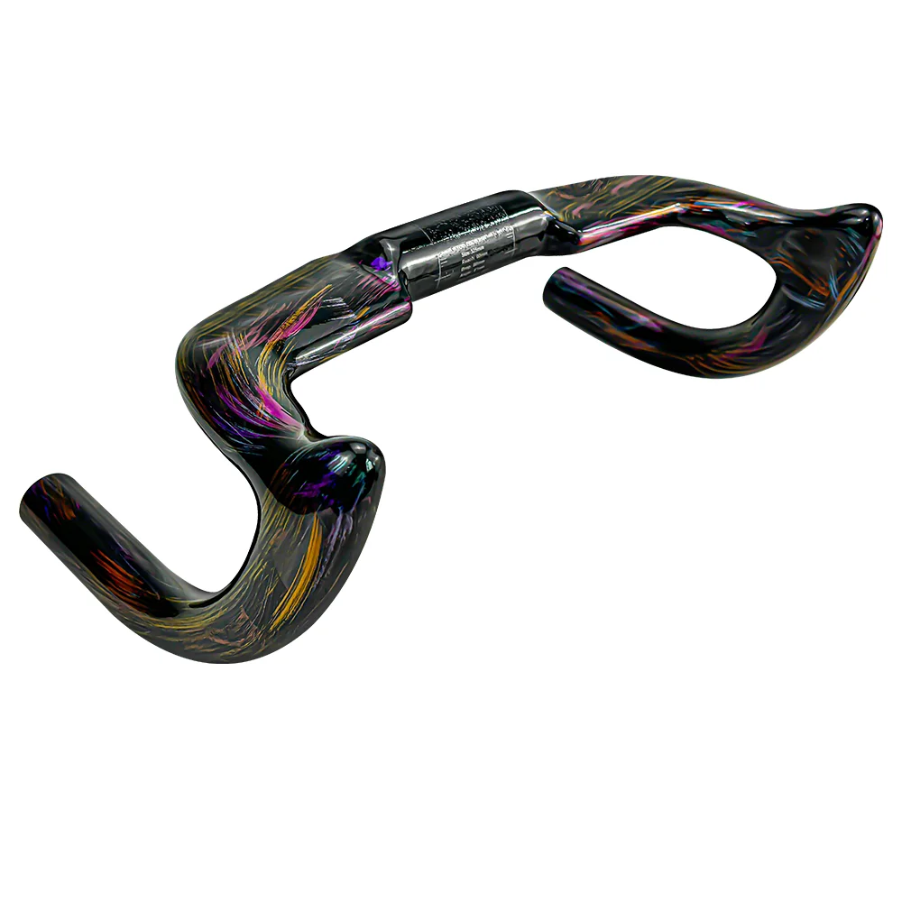 2026 Neuer BALUGOE Carbon-Rennradlenker Aerodynamischer Fahrradlenker mit Fixiertopf Fahrradlenker 31,8mm UCI Lackierte Version