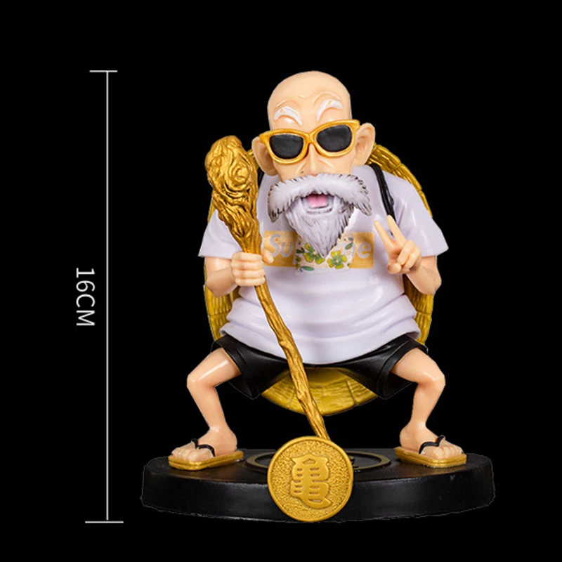 Dragon Ball Z Figura anime Versione stile moda Maestro Roshi Kame Sennin Collezione PVC Decorazione Action Figurine Toy Regalo per bambini