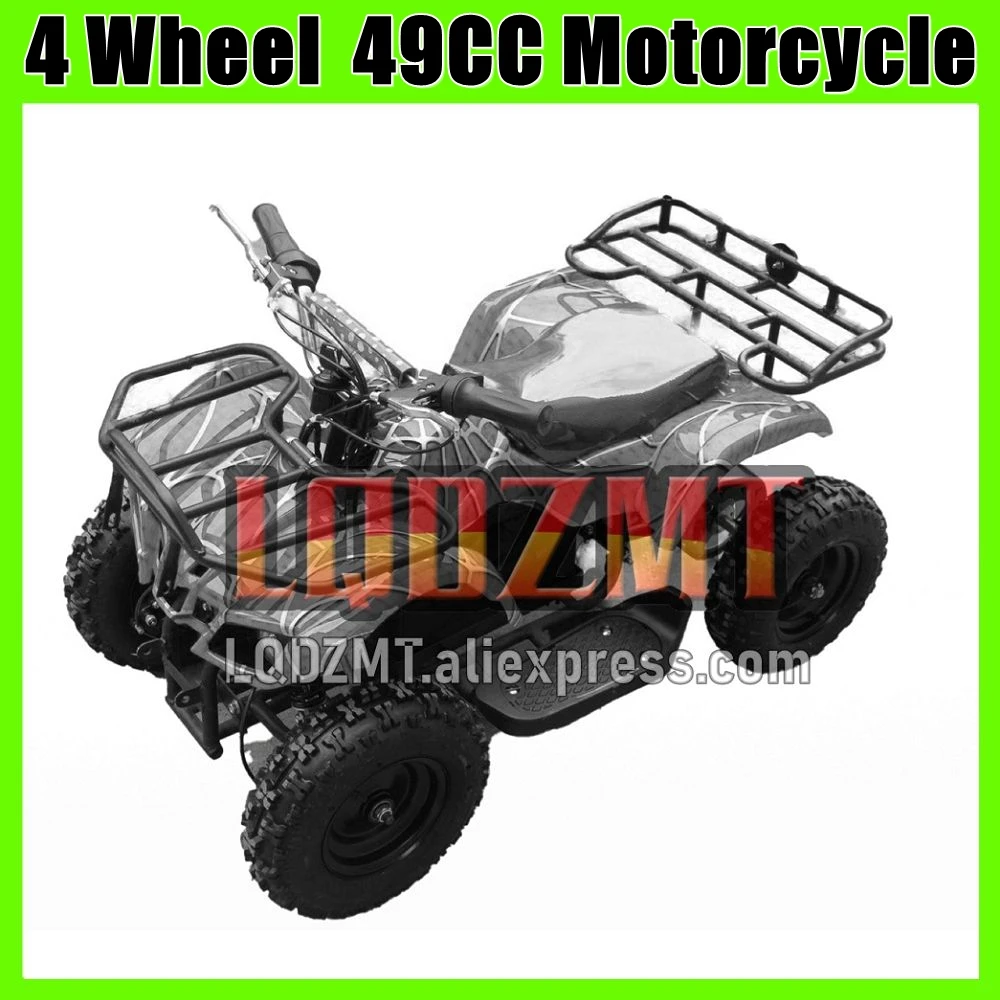 ATV Off-road Superbike Child Mini Motorcycle Gasoline MOTO Bikes 49CC 2-Stroke 4-Wheel Go Kart Frames Quad ATVS Amusement Rides