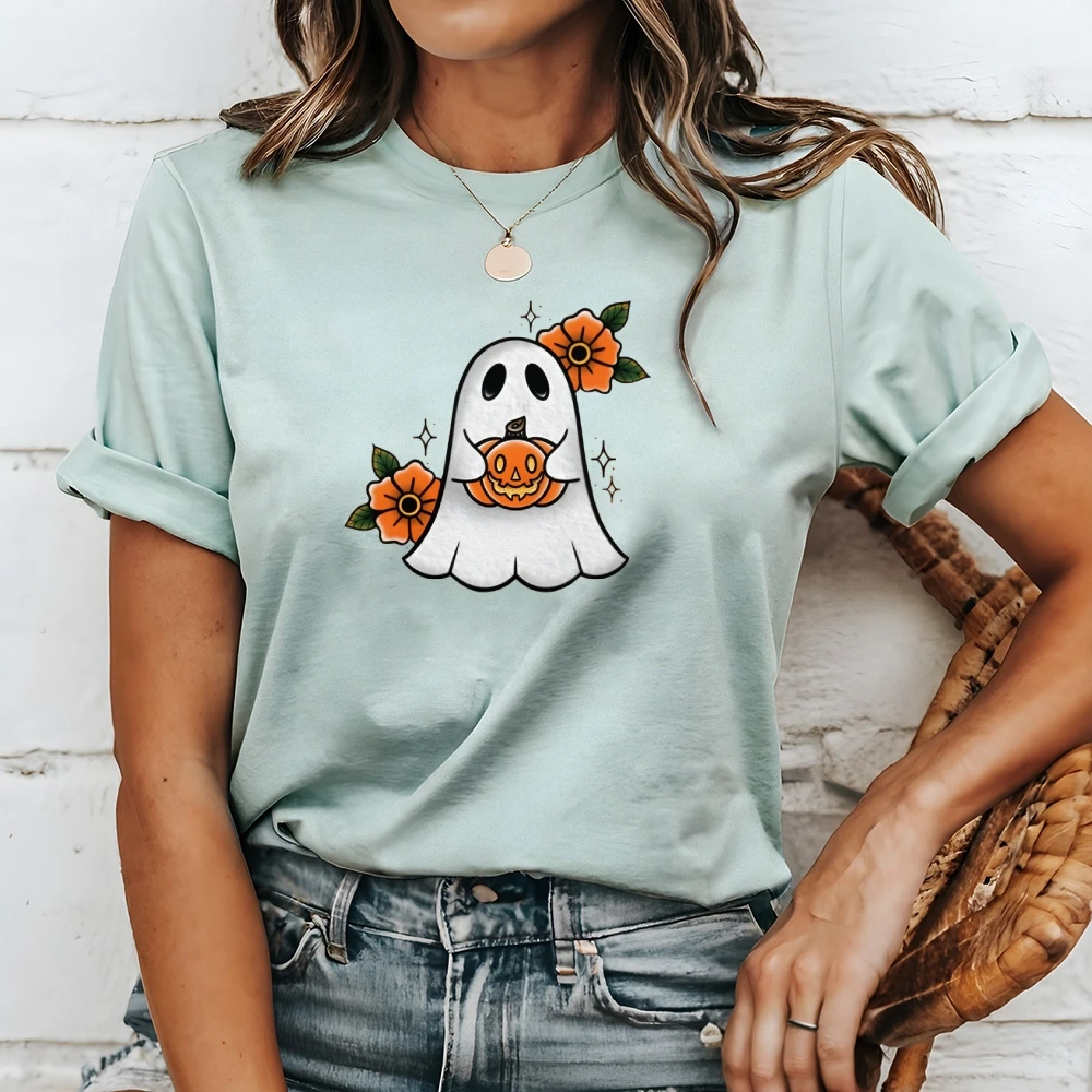 تي شيرت مخطط ساكورا باللون الرمادي المنقط - بلوزة قطنية لطيفة Y2K، أنيقة للشركات مع تنانير ضيقة بنطلون #2