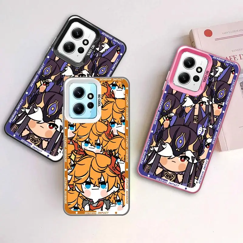 Cute Tartaglia Childe Cyno phone cases for Xiaomi Redmi Note 13 12 Pro 5G 11 10S 12S 12pro 10 4G 13pro funda Back Shell Cover