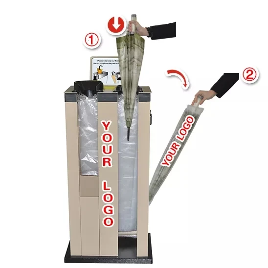 Umbrella Bad Automatic Wet Dispenser Wet Umbrella Wrapping Machine for Hotel/Metro/Super Market