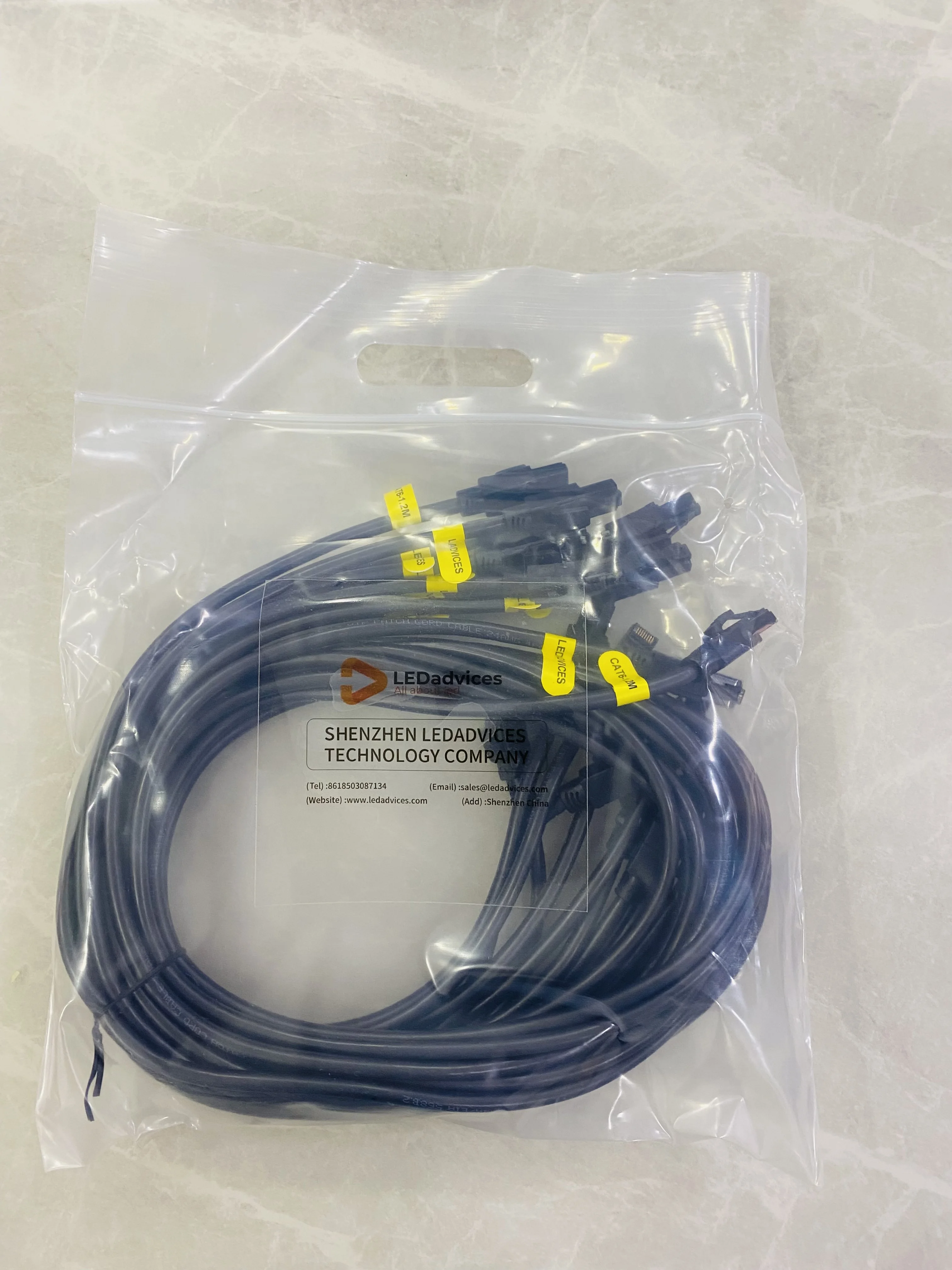 10Pcs 1m 24AWG Ultra Soft CAT6 Gigabit Oxygen-free Copper Engineering Ethernet Cables For Rental LED Screen Display TV