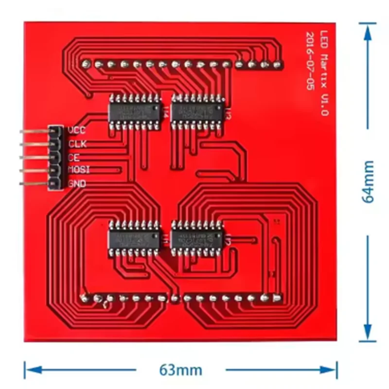 Raspberry Pi 3/2 generation/B type/B+LED full-color dot matrix screen 8 * 8 dot matrix module