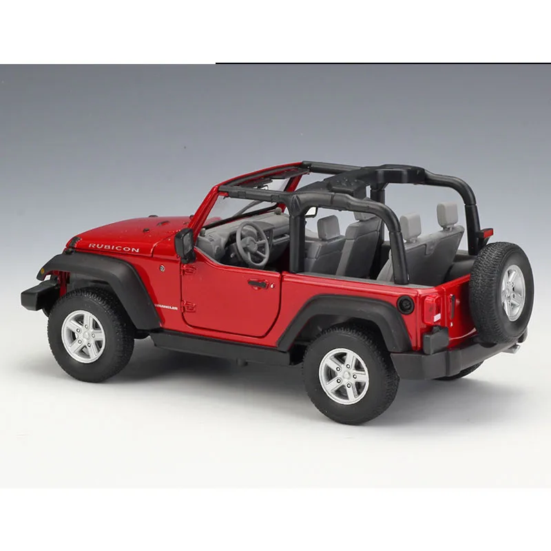 1:24 2CV 6 Charleston 2017 Wrangler Alloy Car Model Diecasts & Toy Metal Off-Road Vehicles Car Model Simulation Kids Gifts