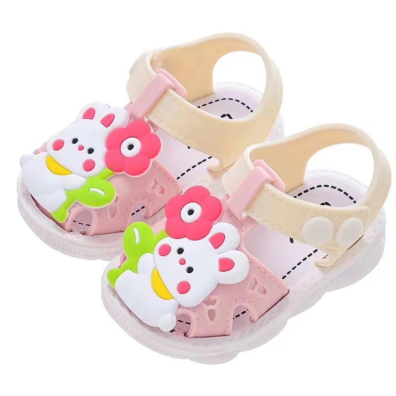 Sandales d\'été pour enfants de 0 à 3 ans, chaussures respirantes pour bébés filles, nouvelle collection