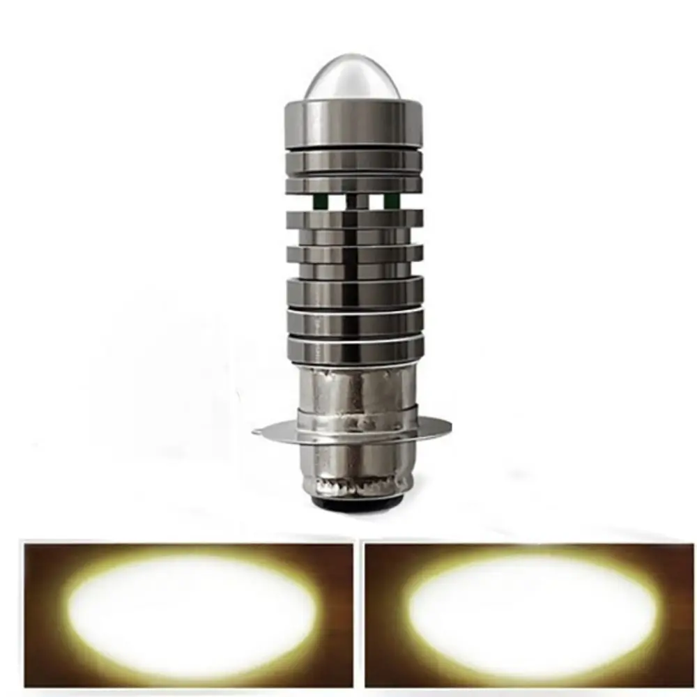 العالمي 12 فولت LED مصباح دراجة نارية H4 P15D ثنائي اللون رئيس مصباح 3000 كيلو/6000 كيلو المصابيح الأمامية