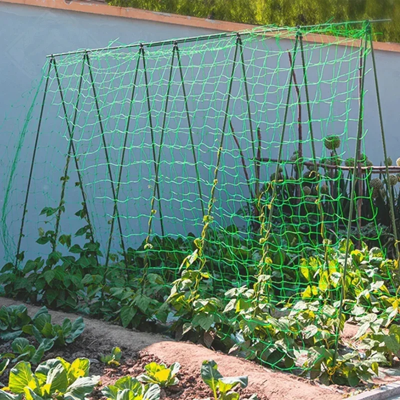 Plant Trellis Pergolas, Heavy-Duty Polyester Grow Net, Garden Trellis Netting With Square Mesh For Climbing Plants, Vegetables,