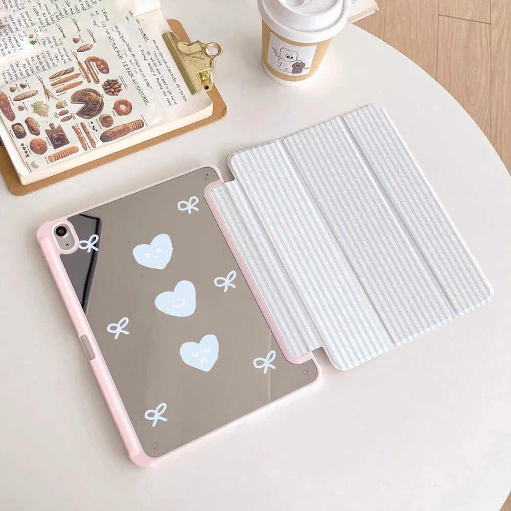 Cute Yellow Duck New Tablet Case For iPad Pro 11 12.9in 13 15 M4 9.7 10.2 5/6th 7/8/9 10 11th MINI 6 7 Air 5 6 7 Trifold Case