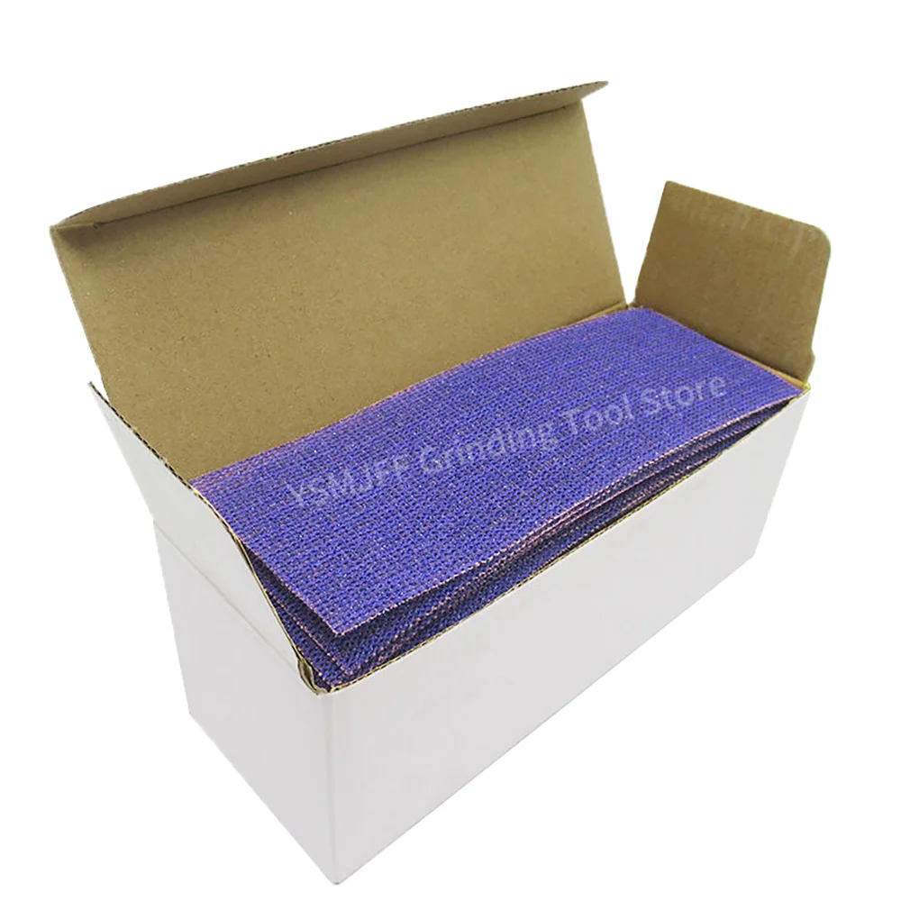 20PCS 2-3/4 x 8 Inch Purple Ceramic Mesh Sandpaper,70x198mm Hook & Loop Mesh Sanding Sheet for Auto & Woodworking Drywall Metal