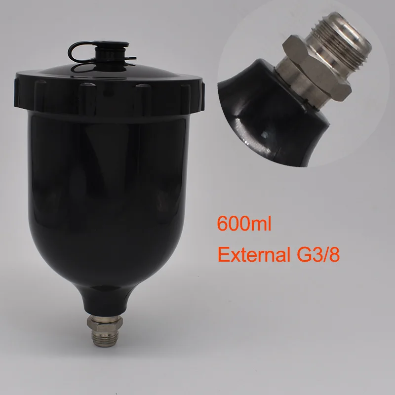 Spray Paint Cup Spray Gun Tank 250ml 400ml 600ml Paint Spray Gun Cup Air Gravity Paint Pot Replacement Cup for Air Sprayer Guns