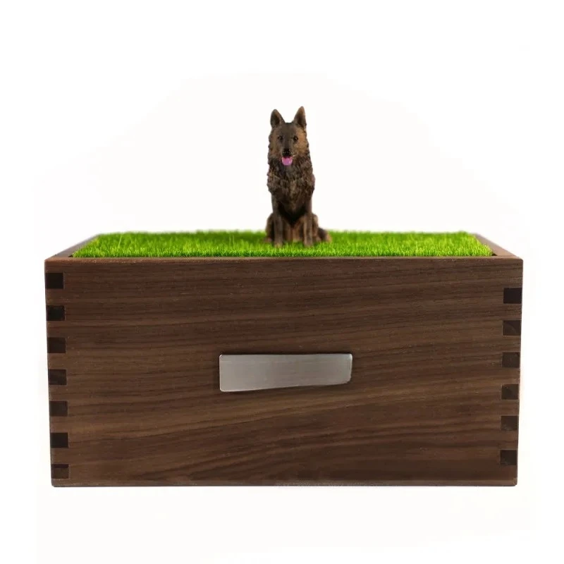 Pet urn, North American black walnut, dog and cat memorial