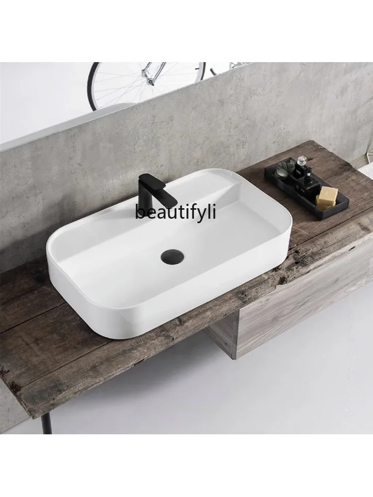 Simple Table Basin Wash Basin Household Bathroom Ceramic Art Basin Xiaoyang Inter-Platform Basin Wash Basin