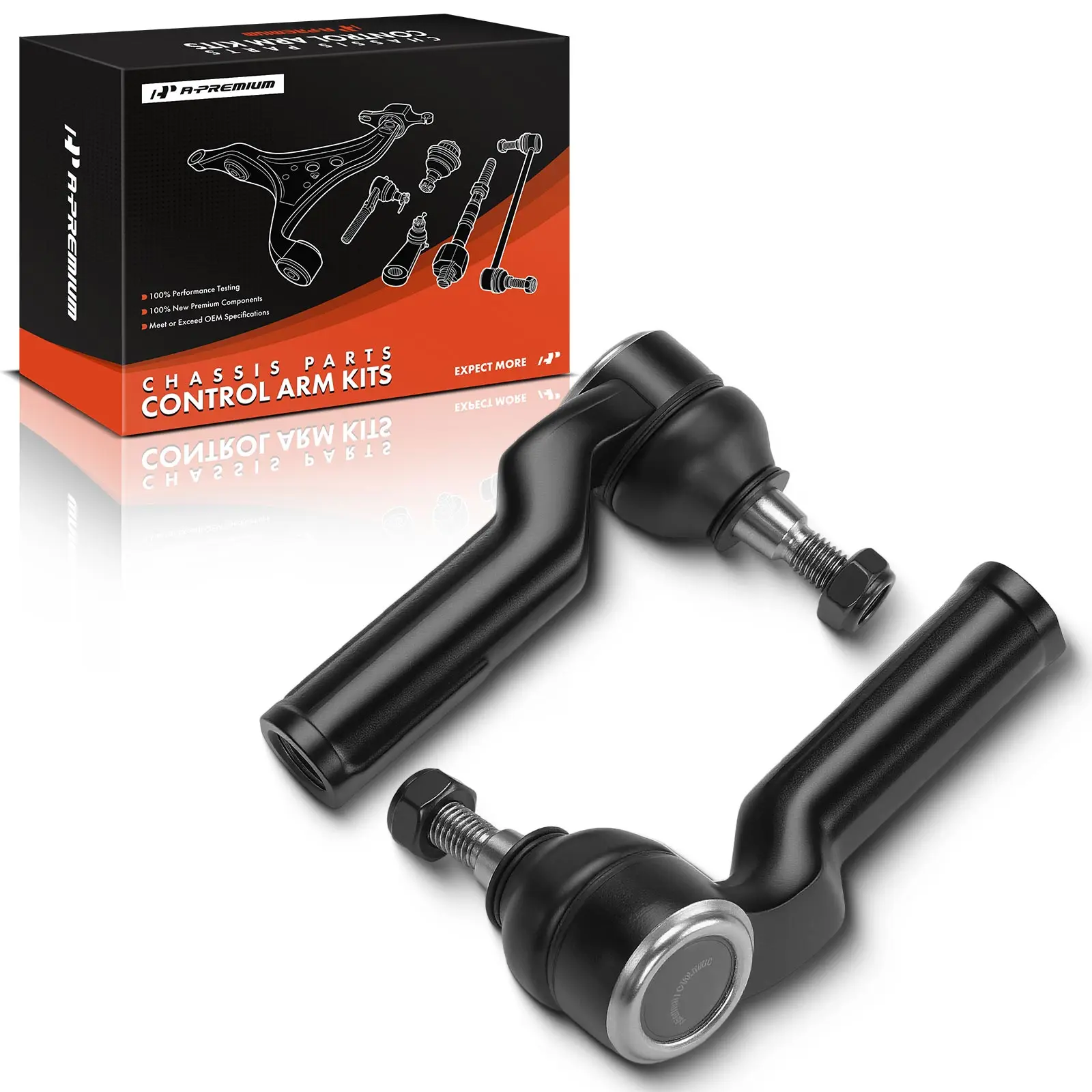 A-Premium 2x Front Outer Tie Rod End for Ford Escape 2013-2019 Focus 2012-2018 C-Max 2013-2018 Lincoln MKC 2015-2019