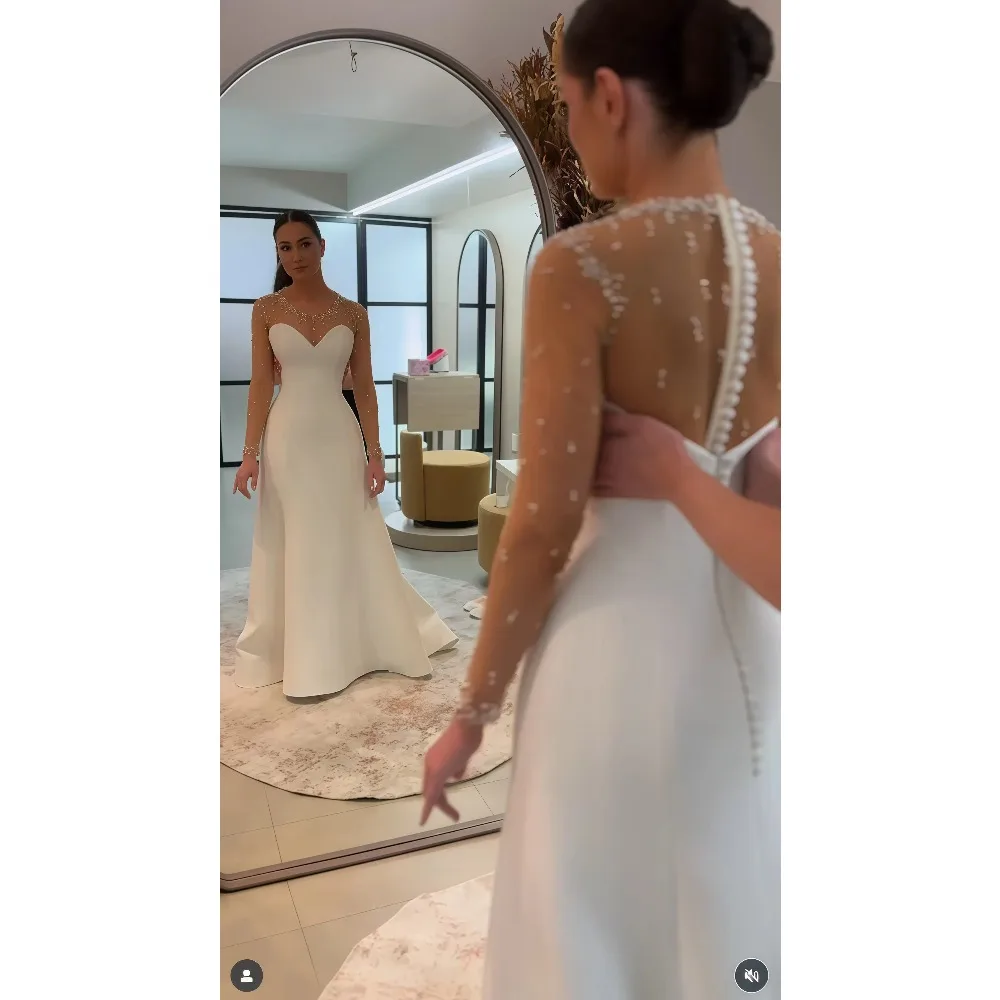 Thumbnail 2 - #18 Discounted Womens Long Sleeve Wedding Dress Worth Buying