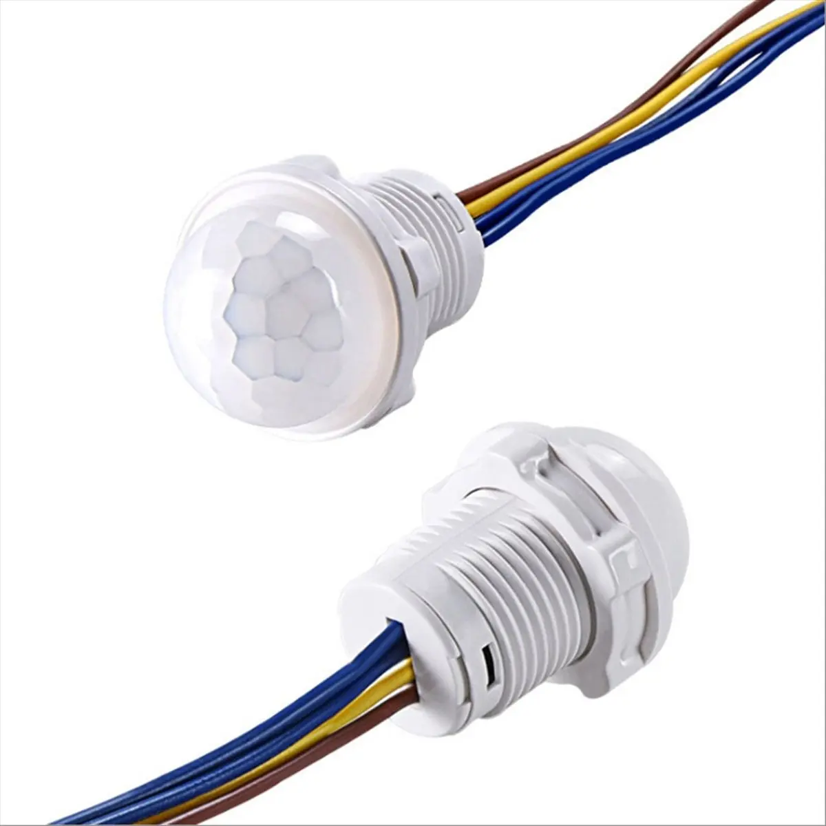 ABGN 2PCS Smart PIR Sensor Detector Switch 110V 220V Human Body Infrared Motion Sensor Indction Auto on Off Light Switches