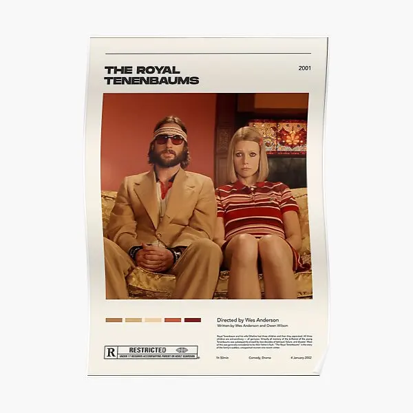 The Royal Tenenbaums Poster, Funny, Modern Art Decor, Print, Vintage Wall, Painting, Room, Home Picture, Decoration, No Frame