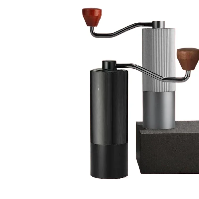 Hand Cranked Coffee Bean Mills Portable Manual CNC Stainless Steel Core Portable Upgrade  Body Manual Coffee Grinder
