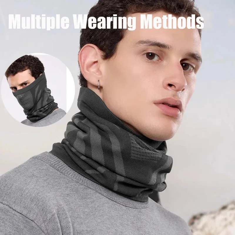 Unisex Winter Breathable Warm Ski Mask Bike Motorcycle Half Face Mask Scarf Outdoor Sports Running Hiking Fishing Cycling Mask view 4
