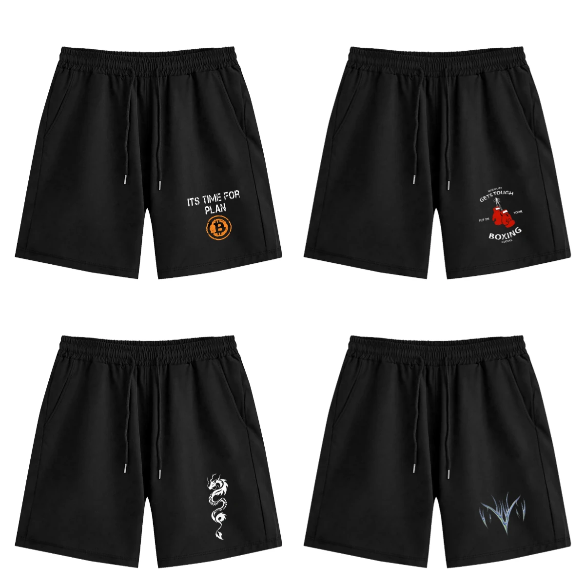 

Лето 2022, модные мужские хлопковые быстросохнущие шорты, мужские тренировочные спортивные фантастические повседневные шорты для фитнеса, бега и тренировок