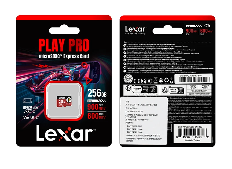 Lexar PLAY PRO MicroSDXC Express Karte 1TB Hochgeschwindigkeits-PCIe Gen3x1 Lesegeschwindigkeit bis zu 900MB/s Speicherkarte für Nintendo Switch 2 – Detail 16