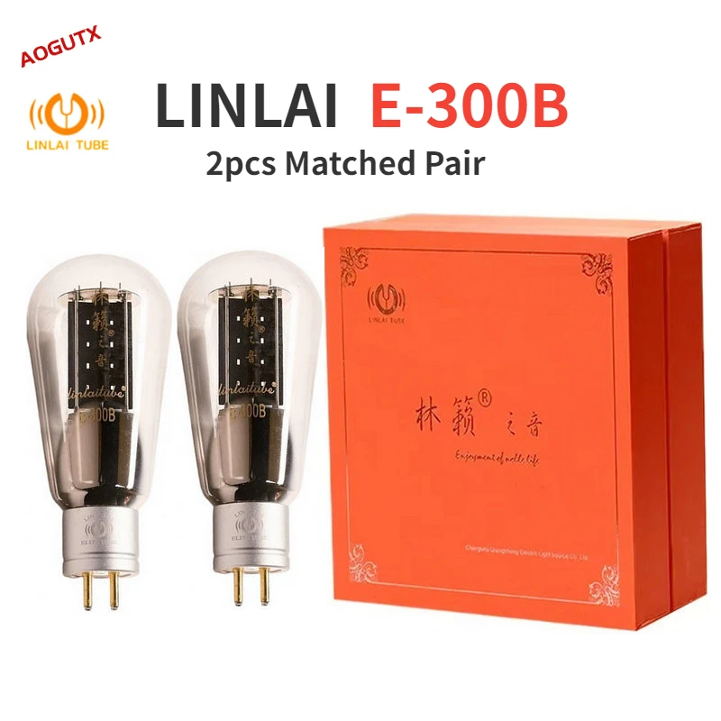 

LINLAI Vacuum Tube E-300B E300B HIFI Audio Valve Replace 300B WE300B A300B Electronic Tube Amplifier Kit DIY Matched Aogutx