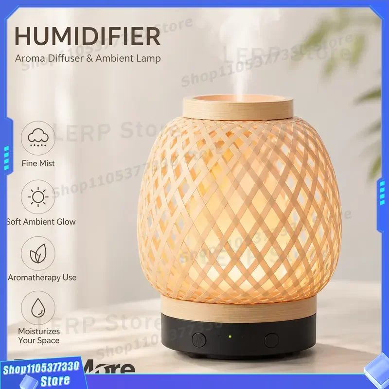 Portable Desktop Aromatherapy Diffuser Mist Humidifier for Home Office Bedroom Hotel Room Moisturizing Lamp Easy to Use Quiet
