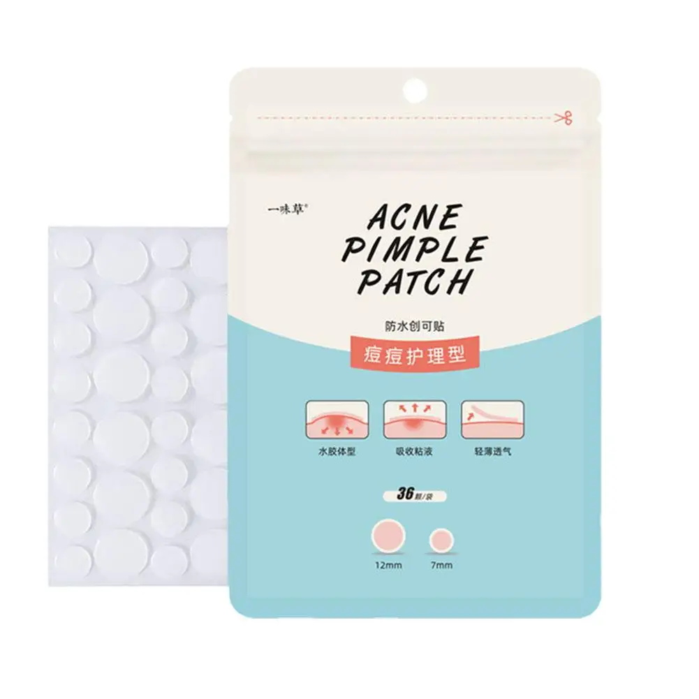 Onzichtbare Acne Patch Super Concealer Yiwei Gras Acne Pack Patch Compleet Make-Up Acne Kit Zorg Hydrocolloïde Reparatie 36X6k1