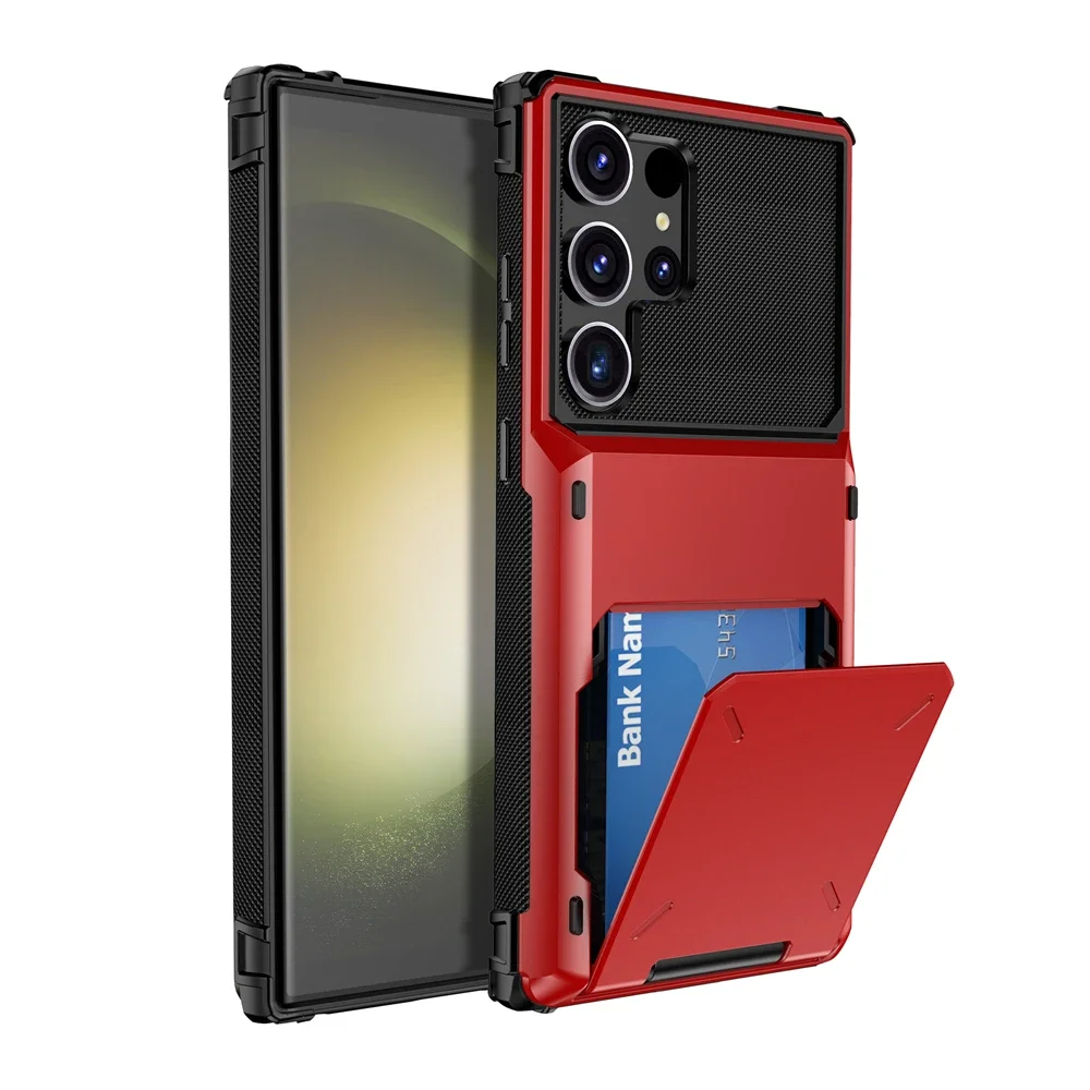 Brieftasche 5-Kartensteckplatz Kreditkasten für Samsung Galaxy S24 Ultra S23 S22 S21 Plus S20 FE Kartenhalter Abdeckung für Galaxy Note 8 9 10 20 – Detail 13
