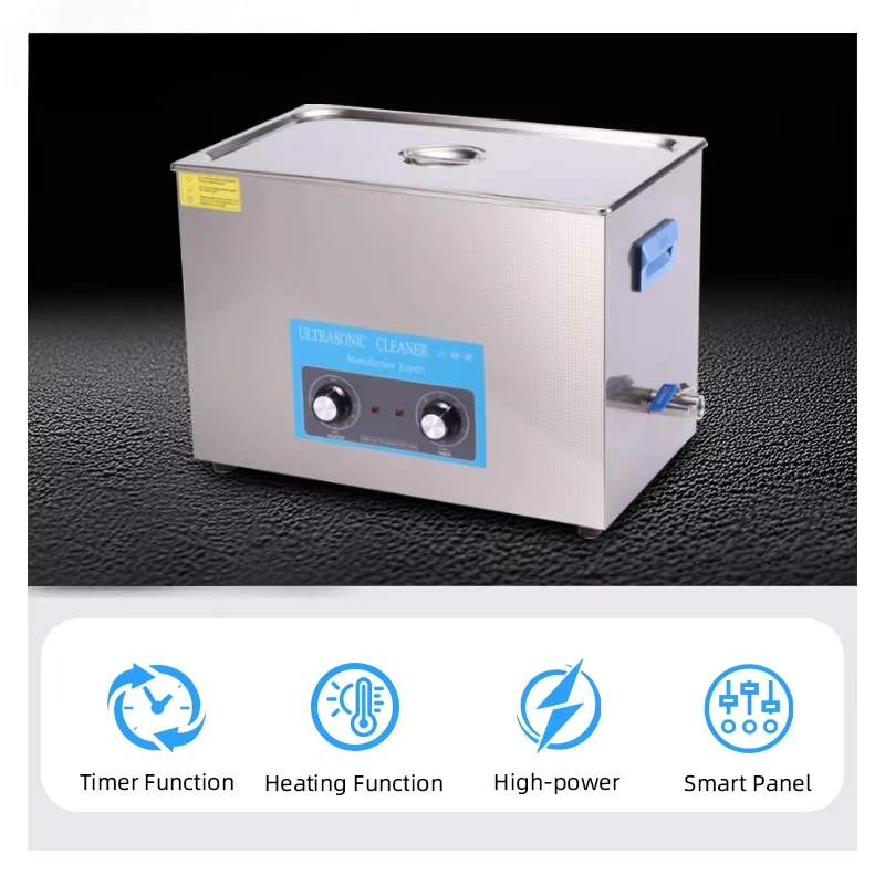 Limpiador ultrasónico inteligente de doble frecuencia para discos de vinilo, temporizador de CD y calefacción, limpieza profunda programable